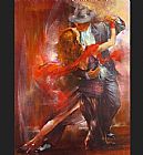 Famous Tango Paintings - Tango Argentino I